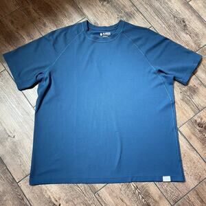 Duluth‎ Trading Blue Shirt Alaskan Hardgear Thermal Waffle Knit Standard